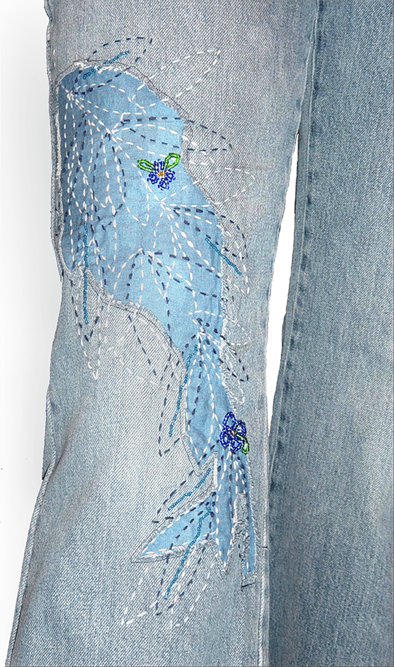 Sashiko jeans