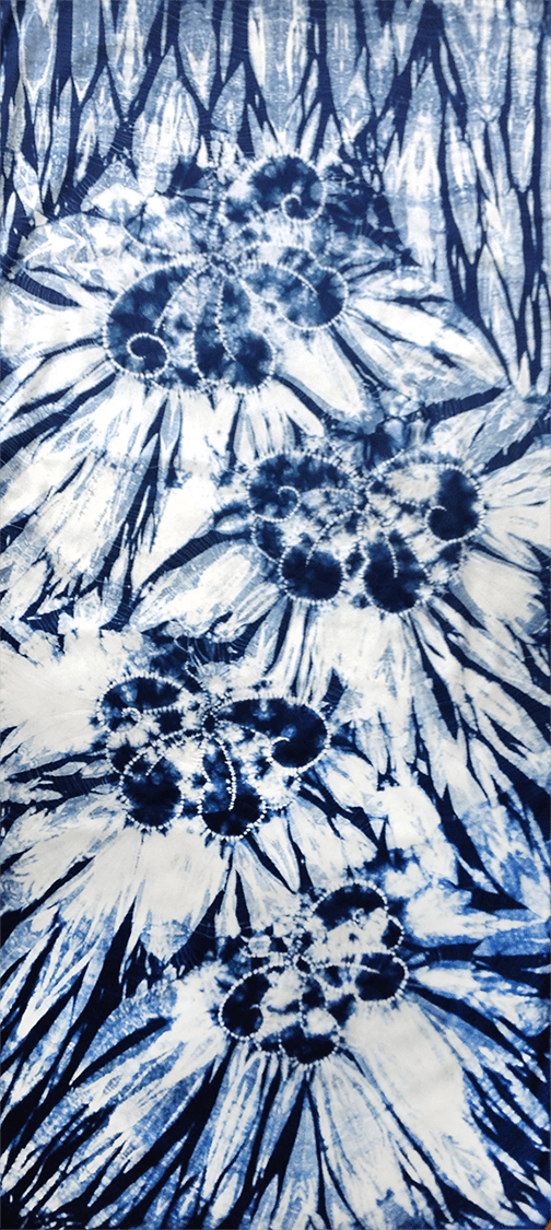 Shibori wall hanging